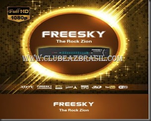 PRIMEIRAS IMAGENS FREESKY THE ROCK ZION HD IPTV 4 TURNERS
