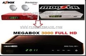 ATUALIZAÇÃO MOOZCA E AZBOX BRAVÍSSIMO TRANSFORMADO EM MEGABOX 3000